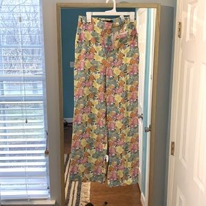 Zara M floral pants